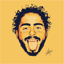 Post Malone Metal Poster Paul Draw Displate Post Malone Wallpaper Drawings For Boyfriend Easy People Drawings