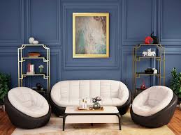 Make space for comfort with this reclining sofa set! Buy Opulent Advance 3 Seater Leather Sofa In Black Beige Godrej Interio