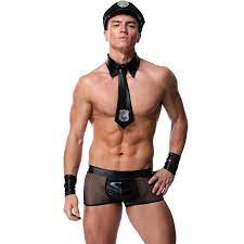 Porno Männer Unterwäsche Sexy Polizei Uniform Cosplay Dessous Hot Erotic  Kostüme Erwachsene Polizisten Sex Rolle Spielen Porno Kleidung Hut Set -  AliExpress