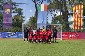 Prossimo campionato del mondo di calcio. Barca Academy Camp Roma