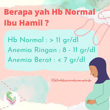 Anemia pada ibu hamil berarti rendahnya kadar hb pada darah yang dapat membahayakan kehamilan. Facebook