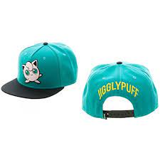 Bioworld Pokemon Jigglypuff Embroidered Snapback Cap Hat Turquoise You Can Get Additional Details At The Image Link Pokemon Meowth Hats Pokemon Jigglypuff