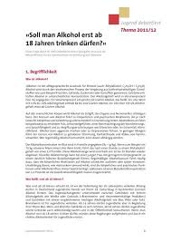 Ab wann ist man alkoholiker? Jugend Debattiert Thema Soll Man Alkohol Erst Spengler Priv De