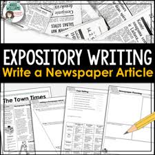 Some great topics to write on are: Expository Writing Newspaper Article Writing Activity By Addie Williams