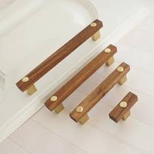 It doesn't get more classic than black and white. 3 75 5 6 3 Wooden Door Pull Handles Black Walnut Kitchen Cabinet Knobs Gold Copper Closet Door Drawer Knob Handle 96 128 160mm Cabinet Pulls Aliexpress
