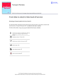 I could not have been more. Pdf From Bike To Electric Bike Level Of Service