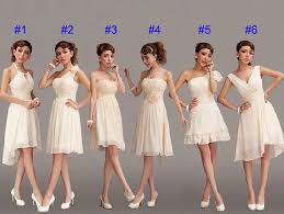 6 Versions Halter Strapless One Shoulder High Low V Neck Champagne Chiffo Beige Bridesmaid Dress Chiffon Bridesmaid Dresses Short Wholesale Bridesmaid Dresses