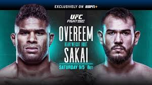 De la mano de la venezolana verónica macedo, da un recorrido de lo más impactante del año. Ufc Fight Night On Espn Overeem Vs Sakai September 5 Exclusively On Espn Espn Press Room U S