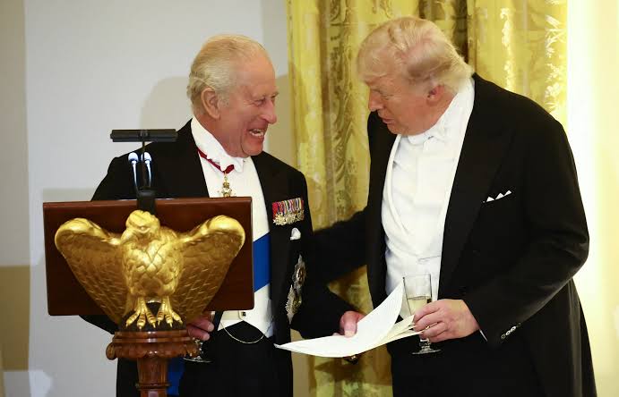 King Charles III gifts Donald Trump a golden bell and people think there's a  cheeky meaning behind it