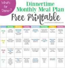 Monthly Meal Plan 3 Free Printable Monthly Meal Planning Meal Planning Printable Meal Planner Template