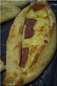 Only Turkish Food Turkish Pide With Cheese Meat Filling Turkish Recipes Recipes Food