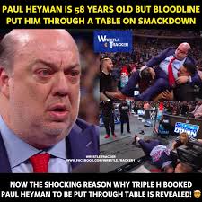 Paul Heyman is 58 years old. WWE generally does not allow its Superstars to  even hit a punch to Heyman. However,