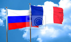 La première utilisation du design du drapeau actuel remonte à 1700. Drapeau De La Russie Avec Le Drapeau De La France Rendu 3d Peintures Murales Tableaux Amitie Accords Souverain Myloview Fr