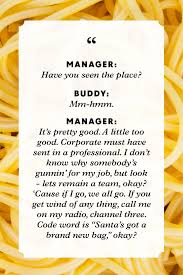 3 famous quotes about food buddy: 45 Best Elf Quotes Funny Sayings From Buddy The Elf S Movie