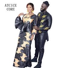 Allez sur floryday pour commander des 3xl broderie robes tendance pour femme à prix abordable. African Dress For Woman And Man Bazin Riche Embroidery Design Dress Couple Design Africa Clothing Aliexpress
