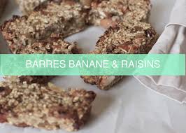 Recette barres de céréales maison : Recette Barres De Cereales Banane Et Raisins