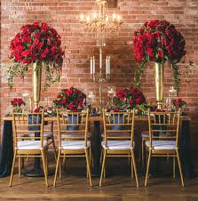 Rose wedding accessories will add a romantic touch to your wedding ceremony and reception. Rich Red And Gold Wedding Ideas Elegantwedding Ca