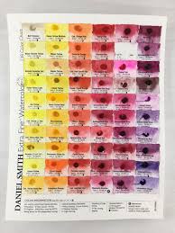 Daniel Smith Extra Fine Watercolor 238 Dot Color Chart