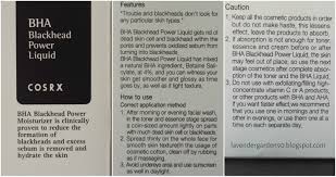 Salix alba (willow) bark water, butylene glycol, betaine salicylate. Carolyn S Lavender Garden The First Chemical Exfoliants In My Life Review Cosrx Bha Blackhead Power Liquid And Cosrx Aha 7 Whitehead Power Liquid