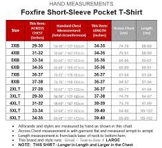 Foxfire Black Pocket T Shirt 100 Cotton 4xl 7xl 2xlt 3xlt 605a