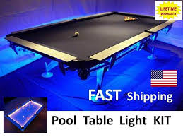 Led Pool Billiard Table Lighting Kit Light Your Jd Custom Pool Cue Stick New Custom Pool Cues Billiard Table Pool Cues