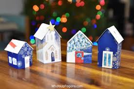 Moving out of public housing. How To Make A Miniature Christmas Village With Old Holiday Cards