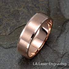 Brushed Wedding Ring 14k Solid Rose Gold Wedding Band Mens Etsy Rose Gold Mens Wedding Band Mens Gold Wedding Band Groom Ring