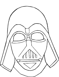 Colorier les zones numérotées, en respectant la couleur attribuée à chaque chiffre. Coloriage Masque Dark Vador At Supercoloriage Star Wars Cute766