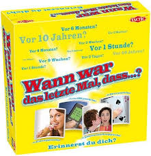 One's time as a student, one's childhood, etc. Wann War Das Letzte Mal Dass Erinnerst Du Dich Brettspiel Rezension