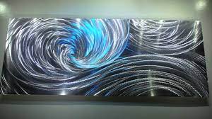 See more ideas about pewter art, metal embossing, aluminum foil art. Modern Metal Art 3d Aluminum Sculpture Wall Decor Led Rgb Halogen Light Artwork Hand Made By Lubo Youtube