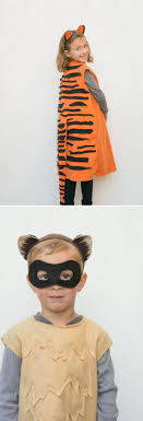Simple Animal Costumes Lions Tigers Black Footed Ferrets This Heart Of Mine Animal Costumes Diy Tiger Costume Kids Circus Animals Costume