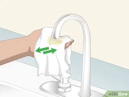 Never use abrasive cleansers, abrasive sponges or steel wool (such as brillo®) on your stainless steel as it may scratch the finish. 3 Ways To Clean Limescale Off Taps Wikihow