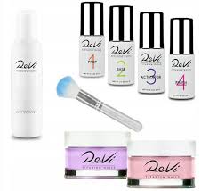 Revi Zestaw Do Manicure Tytanowego 2x Puder Pedzelek Do Pylu