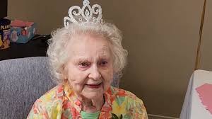 Mabel Womack at 105 PKG