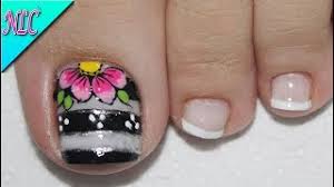 En decoratefacil queremos mostrarte ademas de unos hermosos diseños. Decoracion De Unas Para Pies Flores Flowers Nail Art French Nail Art Nlc