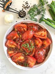 Russian Pickled Tomatoes Fetty S Food Blog Recipe Pickled Tomatoes Food Recipes