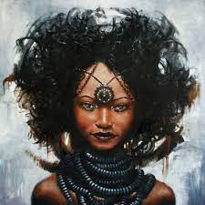 Feature Documenting Africa The Paintings Of South African Artist Loyiso Mkize Afropunk Black Women Art African Artists Natural Hair Art