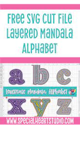 Free Free 117 Free Layered Alphabet Mandala Svg Set SVG PNG EPS DXF File