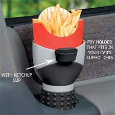 Best Idea Ever Fry Holder That Fits In Your Cup Holder Cool Inventions Inventions Cool Stuff