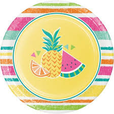 Summer Fruit 7 Inch Plates Summer Fruit Summer Fruit Desserts Fruit Party