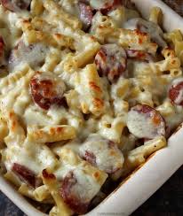Smoked Sausage Alfredo Pasta Bake Myfindsonline Com Recipe Smoked Sausage Recipes Smoked Sausage Sausage Dishes