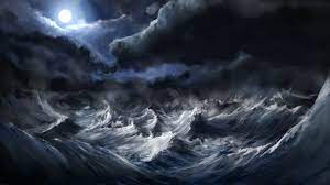 Photo about sea storm in a cloudy sky background. Storm At Sea Stormy Sea Sea Storm Sea Waves