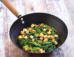 Kangkong And Tofu With Oyster Sauce Recipe Vegetarian Recipes Healthy Healthy Recipes Recipes