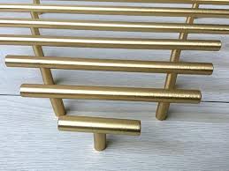 Black And Gold Cabinet Pulls Gold Brass Black Kitchen Cabinet Handle Drawer Pulls Handles Etsy Cabinet Handles Kitchen Cabinet Handles Retro Cupboards