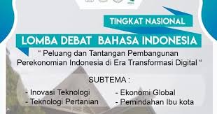 Lomba debat bahasa indonesia 2021. Lomba Debat Bahasa Indonesia 2020 Portal Kompetisi Dan Beasiswa