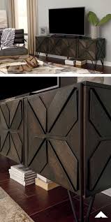 Chasinfield Dark Brown Extra Large Tv Stand By Ashley Furniture Geometric Overlay Pattern On Door Panel Tv Stand Dark Brown Large Tv Stands Ashley Furniture
