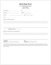 They allow you to do awesome things with excel even if you only have a basic understanding of spreadsheets. Free Printable Work Order Form Template Templateral