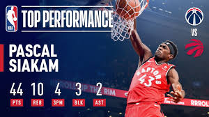 The toronto raptors star forward had surgery to repair a torn labrum in his shoulder and is expected to recover in five months. Pascal Siakam Drops Career High 44 To Lead Toronto February 13 2019 Youtube
