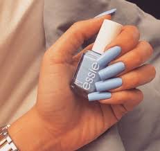 Essie Light Blue Nail Polish And Nails Image 3037086 On Favim Com