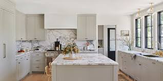 An unusual kitchen backsplash ideas is open shelving. 11 Gorgeous Marble Backsplashes That Ll Refresh Any Kitchen Martha Stewart